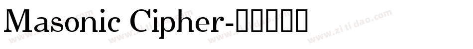 Masonic Cipher字体转换